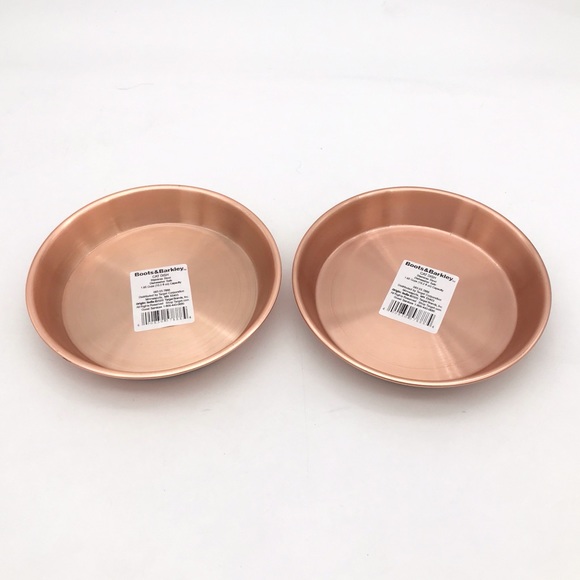 Set of 2 Boots & Barkley Copper Pet Bowls